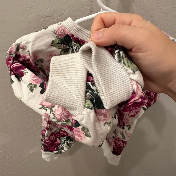 Janie and Jack Floral Puff Sleeve French Terry Sweatshirt - Picture 6 of 8